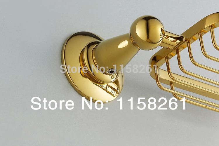 wall mount gold finish brass soap basket /soap dish/soap holder /bathroom accessories,bathroom furniture modern bathroomst-31910