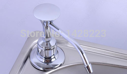 whole and retail modern new deck mounted kitchen vessel liquid stainless steel soap dispenser
