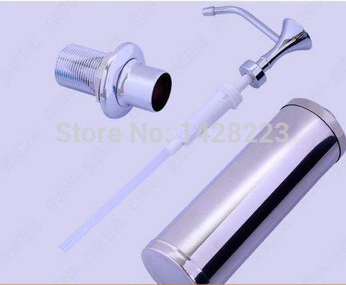 whole and retail modern new deck mounted kitchen vessel liquid stainless steel soap dispenser