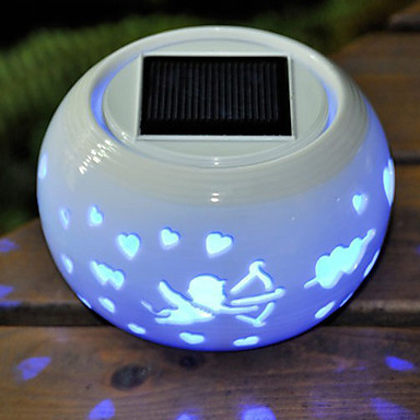 cupid design ceramic led solar garden light -solar power table lamps- solar led night lamp nightlight