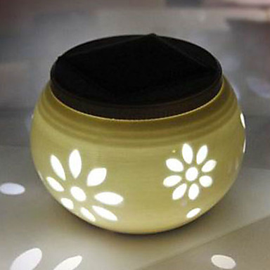 led solar lights garden lamp -solar table lamp- solar led night light nightlight chic ceramic flower - Click Image to Close