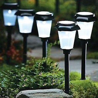 luminaira led solar garden light lamp, solar powered led lawn pathway lamp outdoor lighting luz