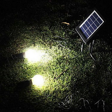 luminaria luz led solar garden light lamp with 2 lights,solar powered led bulb outdoor lighting