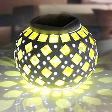 mosaic rgb led solar garden light outdoor-solar power table lamp - solar led night light nightlight