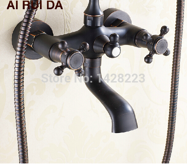 luxury telephone style with handshower bathtub faucet wall mount bathroom tub shower mixer tap