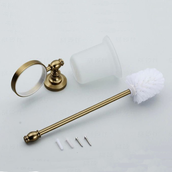 european luxurious bathroom accessories antique bronze toilet brush holder-bathroom products/bath hardware product mj-7007