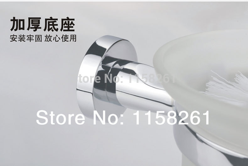 luxury chrome finishing toilet brush holder cup household products bath decoration bathroom accessories home decoration 3710