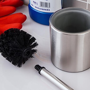 toilet brush set standing clean toilet brush 304# stainless steel bathroom accessories