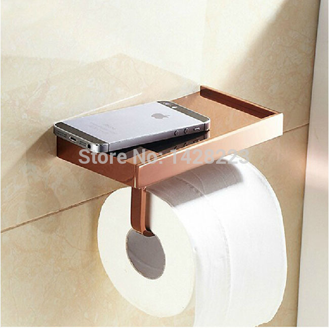 golden & rose golden & black bathroom toilet paper holder toilet tissue rack