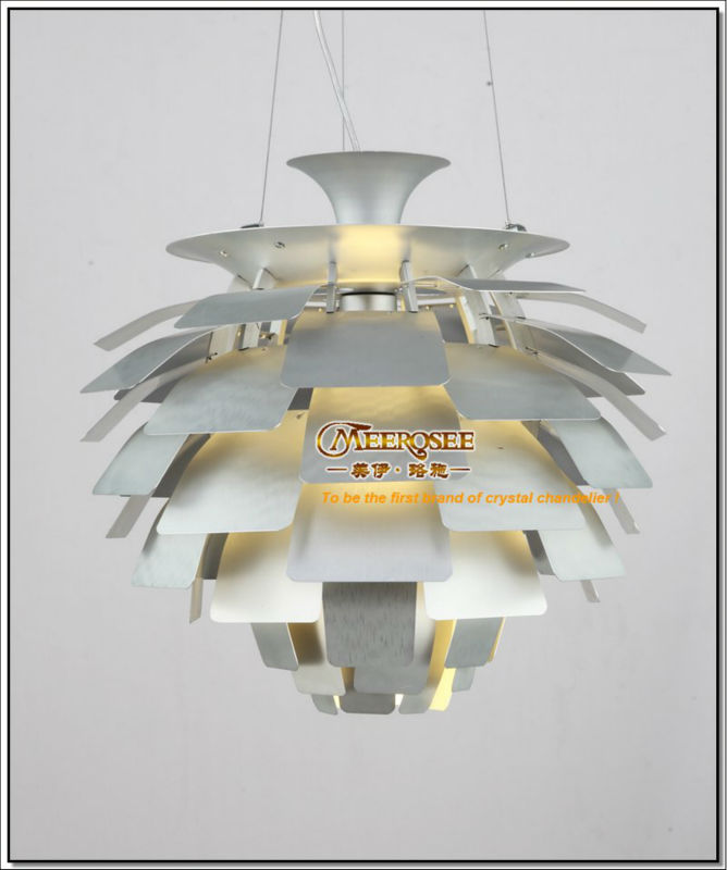 d480mm louis poulsen ph artichoke pendant lamp silver color denmark modern suspension pendant light