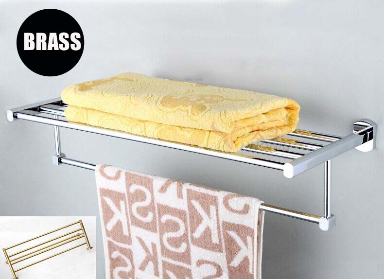 brand new 60cm brass bathroom shelf, towel shelf