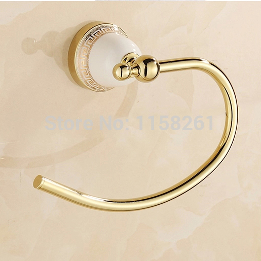 towel ring solid brass copper golden finished bathroom accessories products ,towel holder,towel bar 5607