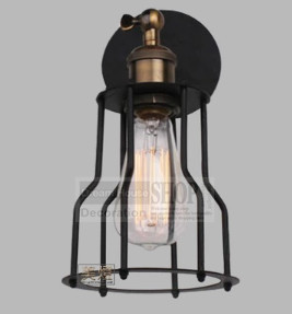 vintage industrial lighting e27 110-220v american style louis poulsen scone light wall lamp vintage iron loft flute wall lamps
