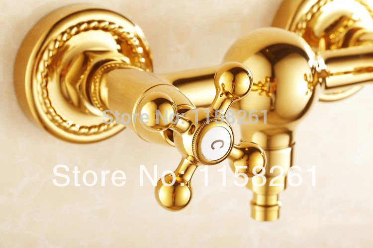 garden guarantee cold and gold brass washing machine fast open faucet lengthen mop pool bath faucet hj-0220k