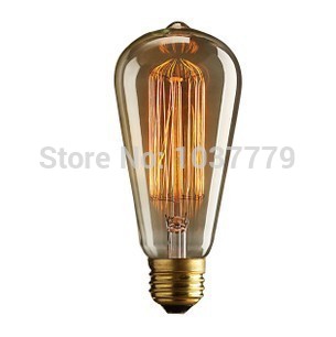 50pcs/lot st64 squirrel cage filament bulb 1920s reproduction edison lightbulbs