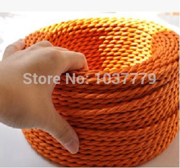100meters twisted wire twisted cable retro braided electrical wire fabric wire diy pendant lamp wire vintage lamp cord
