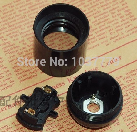 100pcs wholes price of bakelite e27 lamp holder and good quality black sockets